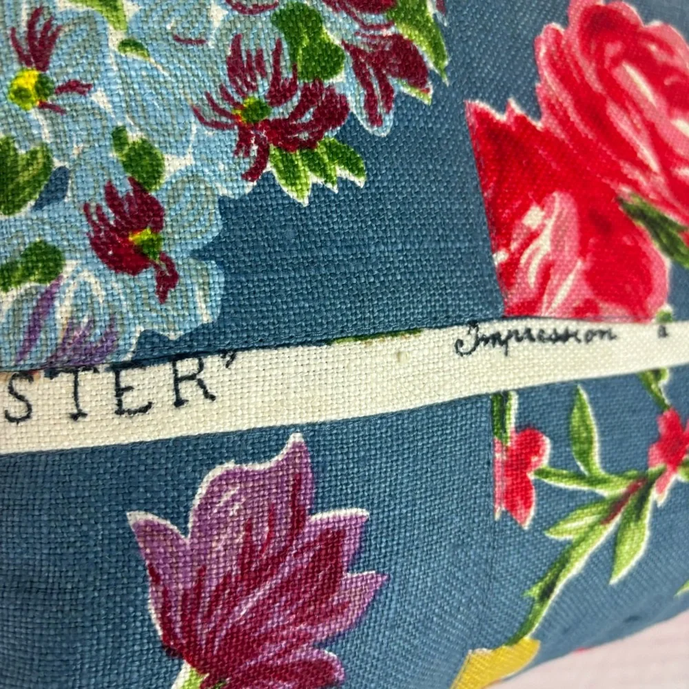 Handmade pillow-removal cover-French vintage floral fabric